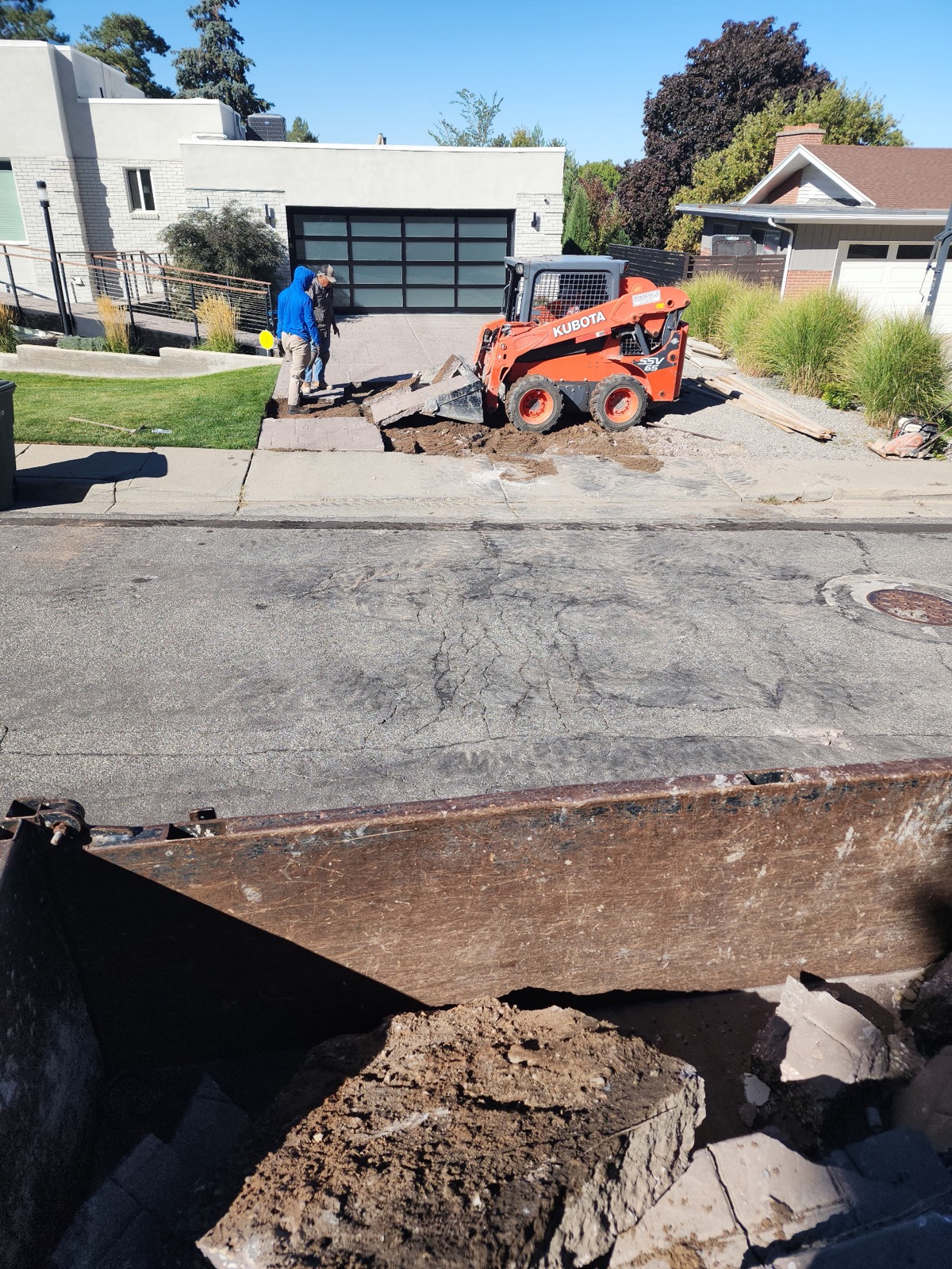 Driveway demolition and prep work