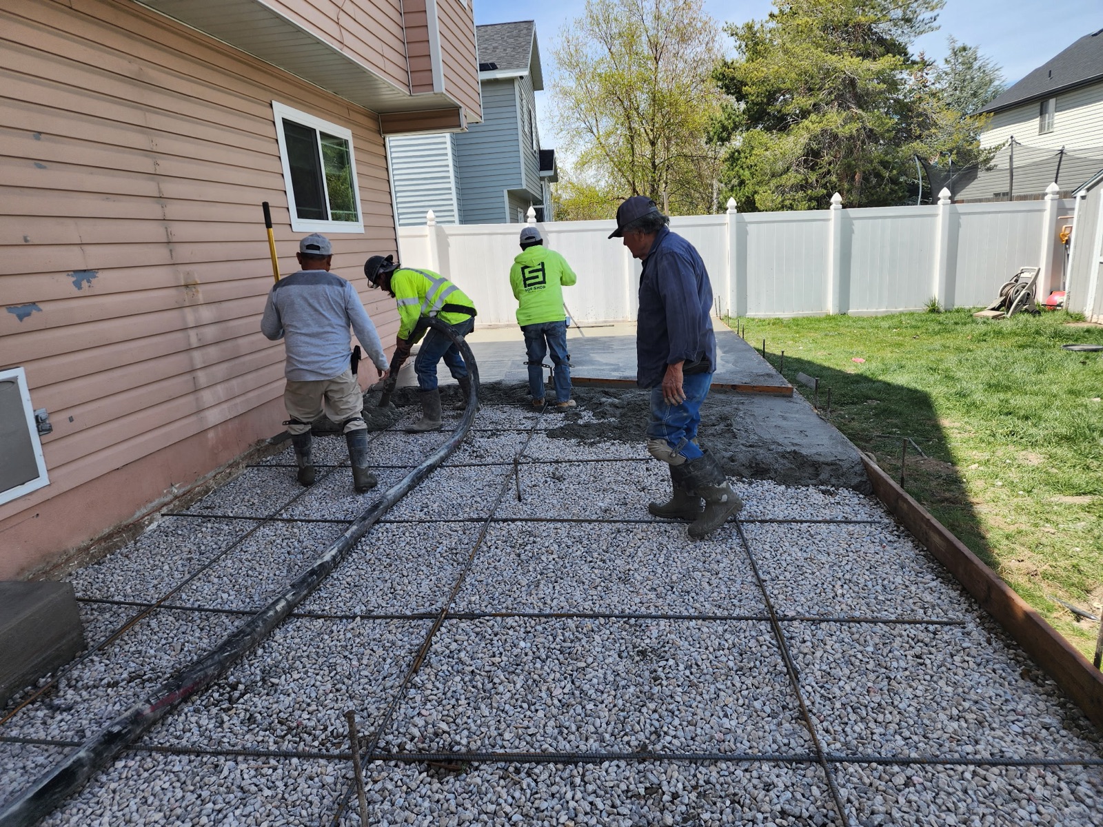 Backyard patio extension